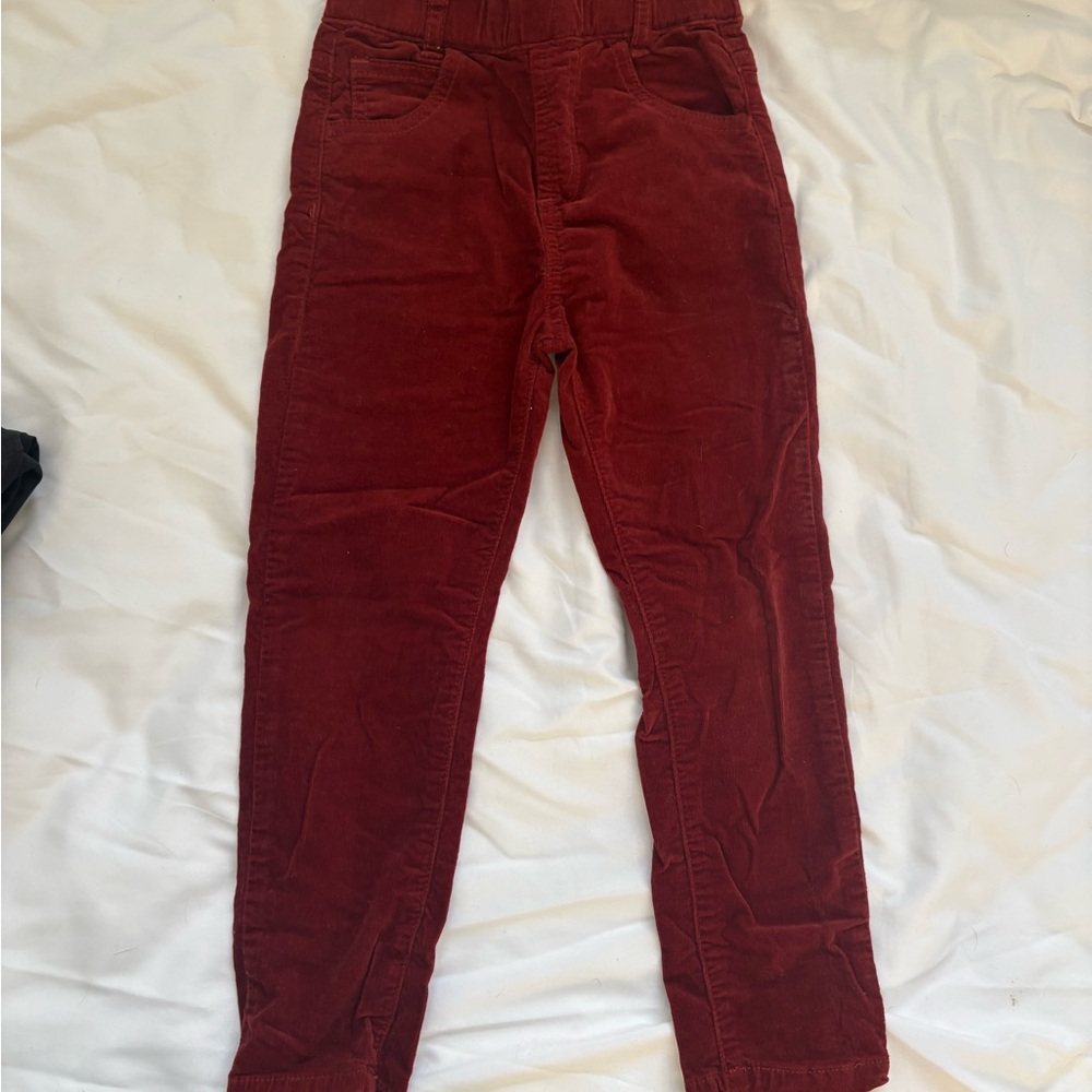 George Hats Kids Casual Corduroy Pants - Red/Mahogany Color